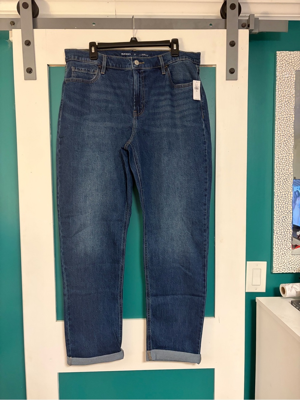 Old Navy Women's Blue Boyfriend Jeans